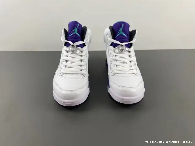 Official Maikesneakers 136027-108 Air (2013) Grape Retro 5 Jordan 0328